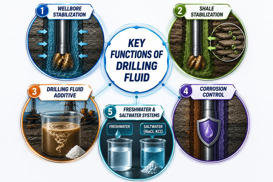 Polyamine Shale Inhibitors (PSI) for drilling contractors and oilfield services